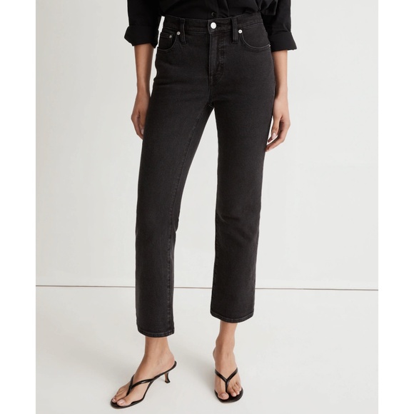 NWT Madewell Tall Kick Out Crop Jeans Starkey Wash with Stretch Size 30 Tall - Picture 5 of 16